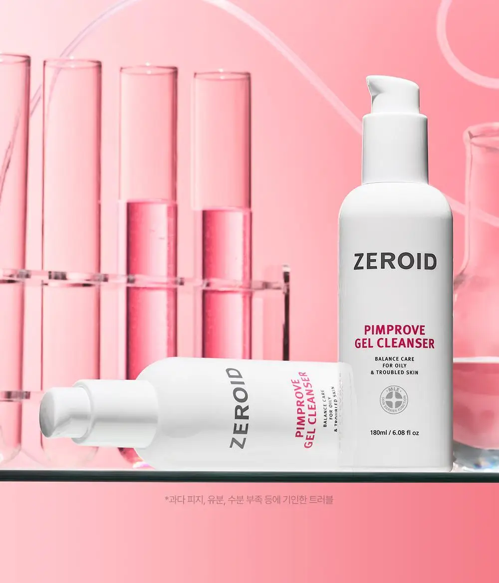 [트러블 피부 추천/여드름균 항균 클렌징] 제로이드 핌프로브 젤 클렌저 180ml 상세페이지 13